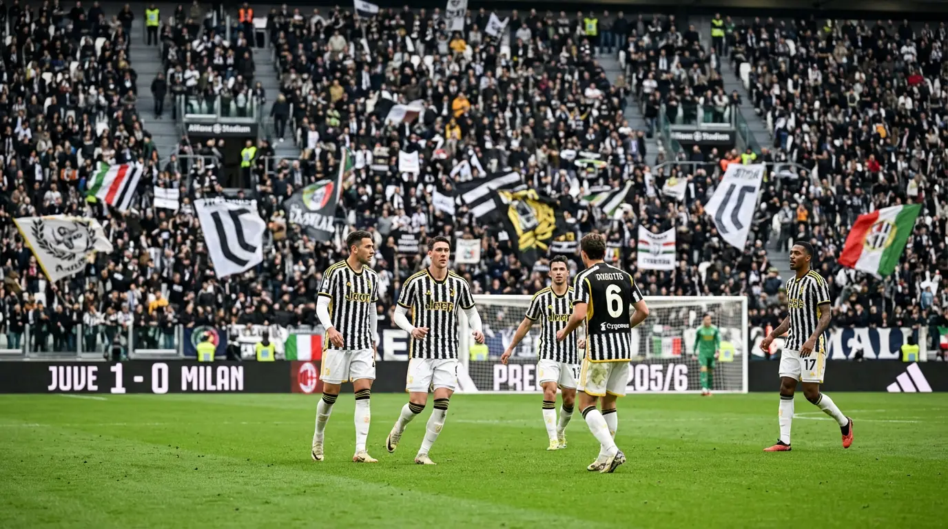 Jugadores de la Juventus durante un partido de la Serie A 2025/26 en el Allianz Stadium